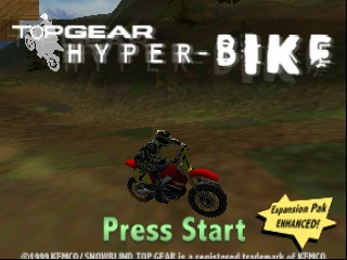 Top Gear Hyper-Bike (USA) Title Screen